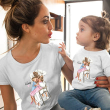 Load image into Gallery viewer, CYSINCOS Female T-shirt Famliy Matching Clothes Girl Costume Mom Daughter Summer 2019 New Print Short-sleeve Kids Boys Tops