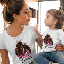 Load image into Gallery viewer, CYSINCOS Female T-shirt Famliy Matching Clothes Girl Costume Mom Daughter Summer 2019 New Print Short-sleeve Kids Boys Tops
