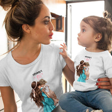 Load image into Gallery viewer, CYSINCOS Female T-shirt Famliy Matching Clothes Girl Costume Mom Daughter Summer 2019 New Print Short-sleeve Kids Boys Tops