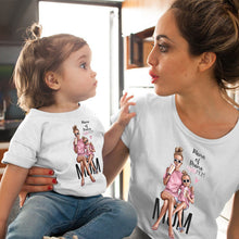 Load image into Gallery viewer, CYSINCOS Female T-shirt Famliy Matching Clothes Girl Costume Mom Daughter Summer 2019 New Print Short-sleeve Kids Boys Tops