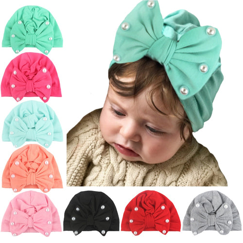 2019 New Baby Nylon Headband Soft Rabbit Bowknot Turban Hair Bands for Children Girls Elastic Headwrap Hair Accessories