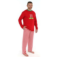 Load image into Gallery viewer, Matching Christmas PJS Fashion Round Neck Prints Family Pajama Sets Mother/Father /Kid /Baby Red Striped Christmas Clothes