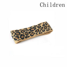 Load image into Gallery viewer, Mommy And Baby Headband Leopard Turban Women Girl Knitted Winter Headbands Mother Daughter Twisted Knot Headwrap Wide Hairband