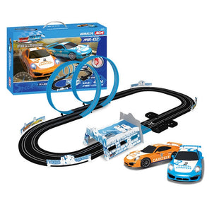 Sonic Storm Double Electric Remote Control Track Racing Children's Toys Parent-child Interactive Racing Track Toys Gift